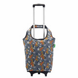 Eco Chic Retail Ltd Eco Chic Collapsible Shopping Trolley with Detachable Tote Bag - Flowers