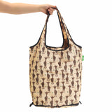 Eco Chic Retail Ltd Eco Chic Collapsible Shopping Trolley with Detachable Tote Bag - Giraffes