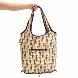 Eco Chic Retail Ltd Eco Chic Collapsible Shopping Trolley with Detachable Tote Bag - Giraffes
