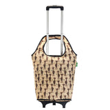 Eco Chic Retail Ltd Eco Chic Collapsible Shopping Trolley with Detachable Tote Bag - Giraffes