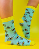 Eco Chic Eco Chic Eco-Friendly Bamboo Socks Bumble Bees