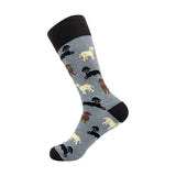 Eco Chic Grey Eco Chic Eco-Friendly Bamboo Socks Labradors