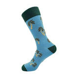 Eco Chic Blue Eco Chic Eco-Friendly Bamboo Socks Palm Tree