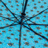 Eco Chic Eco Chic Folding Automatic Umbrella Bumble Bees