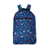 Eco Chic Navy Eco Chic Lightweight Foldable Backpack Floral