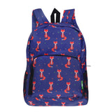 Eco Chic Eco Chic Lightweight Foldable Backpack Foxes