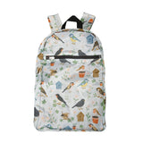 Eco Chic Eco Chic Lightweight Foldable Backpack Garden Birds