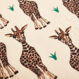 Eco Chic Beige Eco Chic Lightweight Foldable Backpack Giraffes