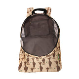Eco Chic Beige Eco Chic Lightweight Foldable Backpack Giraffes