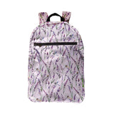 Eco Chic Eco Chic Lightweight Foldable Backpack Lavender with Dragonfly