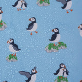 Eco Chic Blue Eco Chic Lightweight Foldable Backpack Multi Puffin