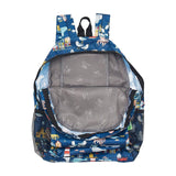 Eco Chic Navy Eco Chic Lightweight Foldable Backpack Seaside