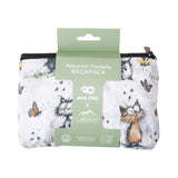 Eco Chic Eco Chic Lightweight Foldable Backpack Whimsy Cats