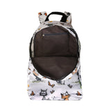 Eco Chic Eco Chic Lightweight Foldable Backpack Whimsy Cats