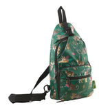 Eco Chic Green Eco Chic Lightweight Foldable Crossbody Bag Big Cat
