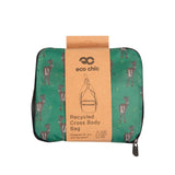 Eco Chic Green Eco Chic Lightweight Foldable Crossbody Bag Deer