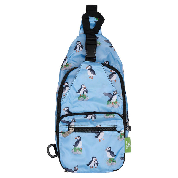 eco chic mini backpack puffin Eco Chic Lightweight Foldable Crossbody Bag Multi Puffin – Eco Chic Retail  Ltd