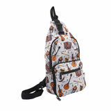 Eco Chic Eco Chic Lightweight Foldable Crossbody Bag Music