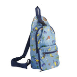 Eco Chic Blue Eco Chic Lightweight Foldable Crossbody Bag RSPB Birds