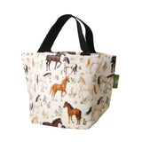 Eco Chic Eco Chic Lightweight Foldable Lunch Bag Wild Horses