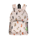 Eco Chic Eco Chic Lightweight Foldable Mini Backpack Beloved Cats