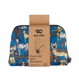 Eco Chic Eco Chic Lightweight Foldable Mini Backpack Dogs