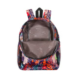 Eco Chic Purple Eco Chic Lightweight Foldable Mini Backpack Lush Floral