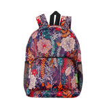 Eco Chic Purple Eco Chic Lightweight Foldable Mini Backpack Lush Floral