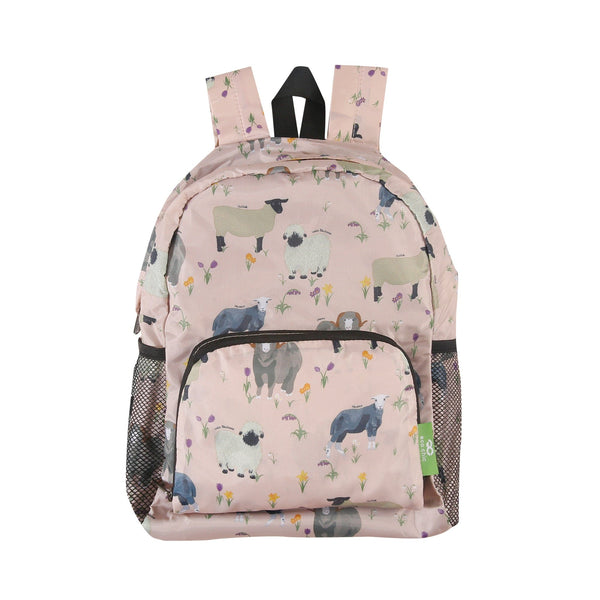 eco chic mini backpack puffin Eco Chic Lightweight Foldable Mini Backpack Sheep Realism