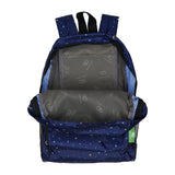 Eco Chic Navy Eco Chic Lightweight Foldable Mini Backpack Stars and Moons