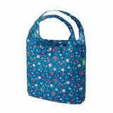 Eco Chic Navy Eco Chic Lightweight Foldable Reusable Shopping Bag Floral