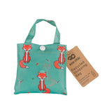 Eco Chic Eco Chic Lightweight Foldable Reusable Shopping Bag Foxes