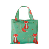 Eco Chic Eco Chic Lightweight Foldable Reusable Shopping Bag Foxes