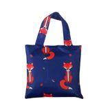 Eco Chic Eco Chic Lightweight Foldable Reusable Shopping Bag Foxes