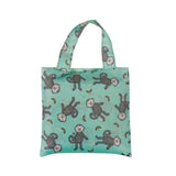 Eco Chic Eco Chic Lightweight Foldable Reusable Shopping Bag Monkeys