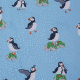 Eco Chic Blue Eco Chic Lightweight Foldable Reusable Shopping Bag Multi Puffin