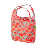 Eco Chic Grey Eco Chic Lightweight Foldable Reusable Shopping Bag Poppies