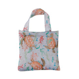 Eco Chic Eco Chic Lightweight Foldable Reusable Shopping Bag Sea Turtles