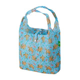 Eco Chic Blue Eco Chic Lightweight Foldable Reusable Shopping Bag Sea Turtles