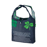 Eco Chic Eco Chic Lightweight Foldable Reusable Shopping Bag Shamrock