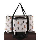Eco Chic Beige Eco Chic Recycled Cabin Holdall Bag Beloved Cats