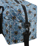 Eco Chic Blue Eco Chic Recycled Cabin Holdall Bag Bumble Bees
