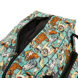Eco Chic Teal Eco Chic Recycled Cabin Holdall Bag Dogs