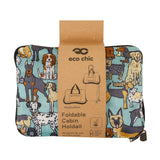 Eco Chic Teal Eco Chic Recycled Cabin Holdall Bag Dogs