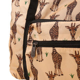 Eco Chic Beige Eco Chic Recycled Cabin Holdall Bag Giraffes