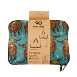Eco Chic Teal Eco Chic Recycled Cabin Holdall Bag Highland Cow