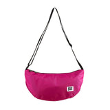 Eco Chic Eco Chic Recycled Canvas Crescent Bag - Fuchsia