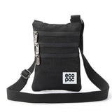Eco Chic Eco Chic Recycled Canvas Crossbody Phone Bag - Black