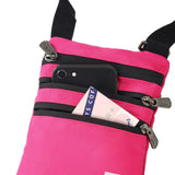 Eco Chic Eco Chic Recycled Canvas Crossbody Phone Bag - Fuchsia