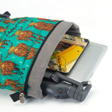 Eco Chic Eco Chic Recycled Canvas Rollup Backpack - Highland Cow